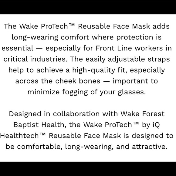 Kitsbow Unisex Wake ProTech Reusable Face Mask - Picture 12 of 12